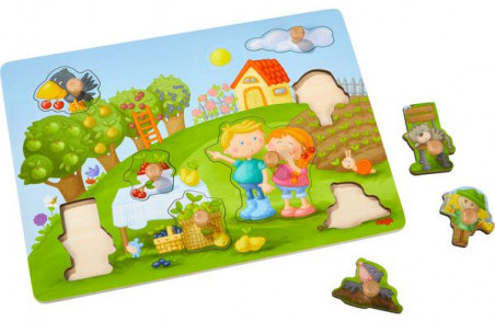 Puzzle le verger 8 pièces de Haba